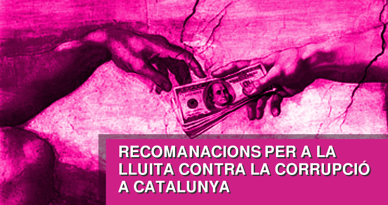 Recomenacions per a la lluita contra la corrupció a Catalunya